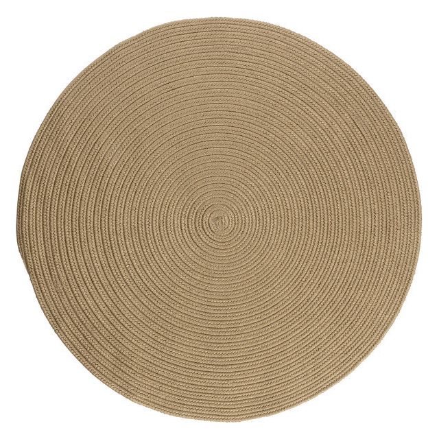 Boca Raton Vibrant Styled Round Outdoor Rugs-Outdoor Rugs-Colonial Mills-Cuban Sand-6' x 6'-LOOMLAN