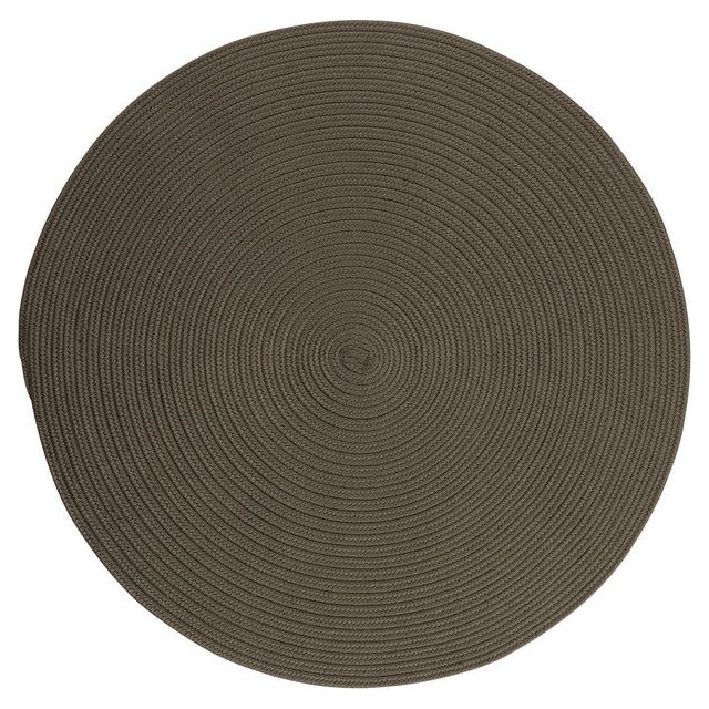 Boca Raton Vibrant Styled Round Outdoor Rugs-Outdoor Rugs-Colonial Mills-Gray-6' x 6'-LOOMLAN