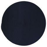 Boca Raton Vibrant Styled Round Outdoor Rugs-Outdoor Rugs-Colonial Mills-Navy-6' x 6'-LOOMLAN