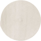 Boca Raton Vibrant Styled Round Outdoor Rugs-Outdoor Rugs-Colonial Mills-White-6' x 6'-LOOMLAN