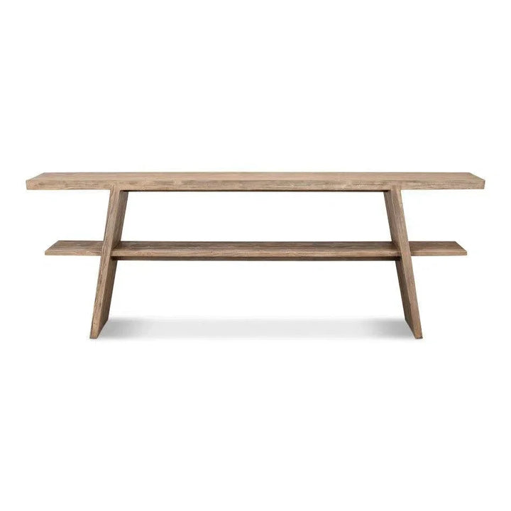 Bodega Vineyards Console Table Storage Reclaimed Wood - LOOMLAN - Sarreid - Console Tables
