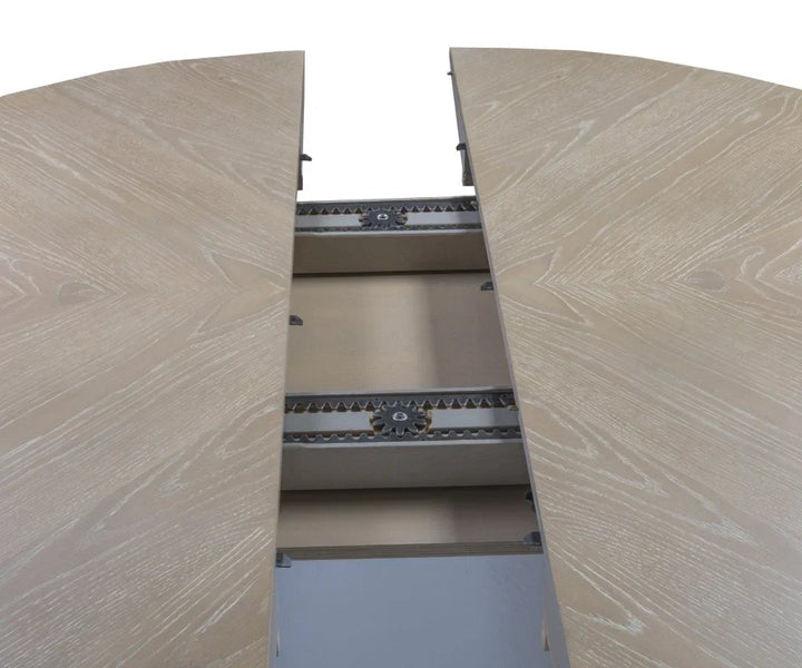 Bodhi 84-104 Extending Dining Table with MIXED Chairs 5PC-Dining Table Sets-Palmetto Home-LOOMLAN