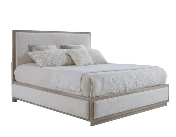 Bodhi Ivory Textured Performance Fabric Bed - LOOMLAN - Palmetto Home - Beds