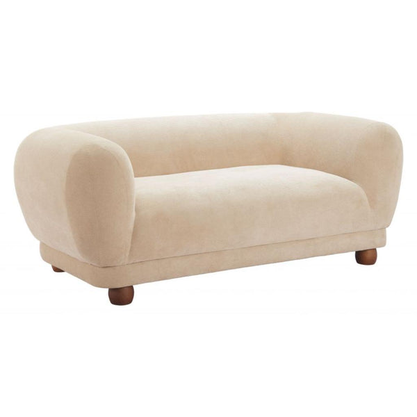 Boet Cream Fabric Loveseat