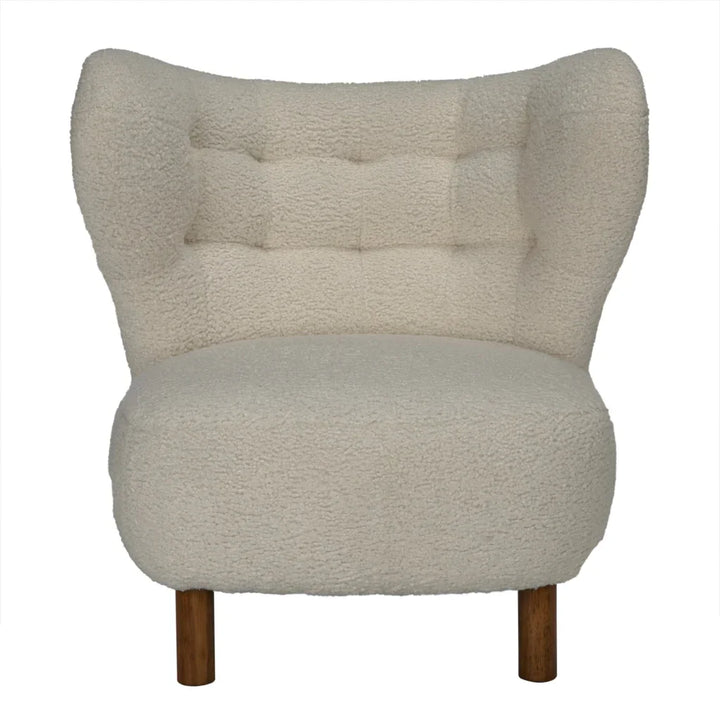 Boggio Performance Fabric Armless Chair - LOOMLAN - Noir - Club Chairs