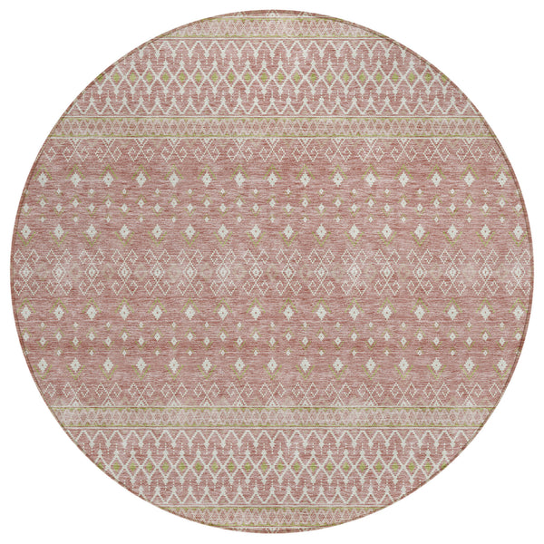 Boho Blush Washable Indoor-Outdoor Rug