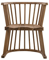 Bolah Teak Wood Natural Arm Chair-Club Chairs-Noir-LOOMLAN
