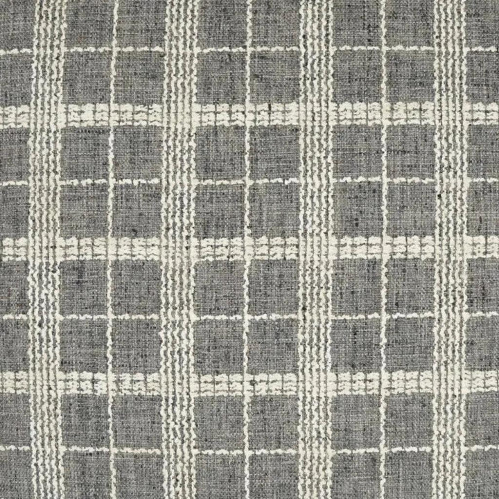 Bond Meteorite Plaid Check Grey Large Throw Pillow - LOOMLAN - D.V. Kap - Throw Pillows