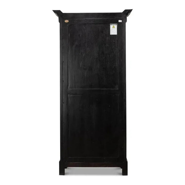 Bookcase Display Curion Glass Doors Ebony - LOOMLAN - Sarreid - Bookcases