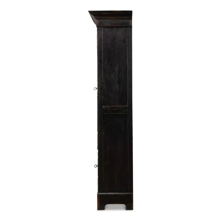 Bookcase Display Curion Glass Doors Ebony - LOOMLAN - Sarreid - Bookcases