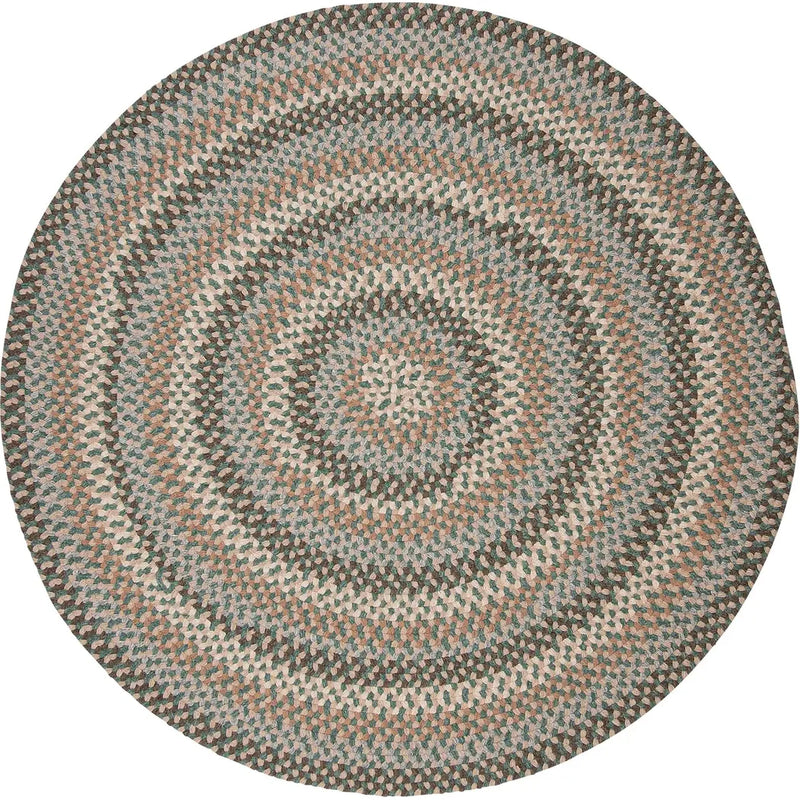 Boston Common Stylish Round Rugs-Area Rugs-Colonial Mills-Driftwood Teal-3' x 3'-LOOMLAN