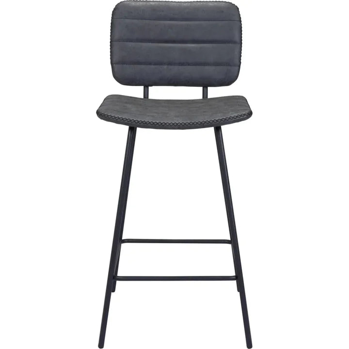 Boston Counter Stool 2PC Vintage Black - LOOMLAN - Zuo Modern - Counter Stools