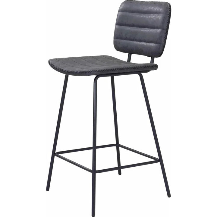 Boston Counter Stool 2PC Vintage Black - LOOMLAN - Zuo Modern - Counter Stools