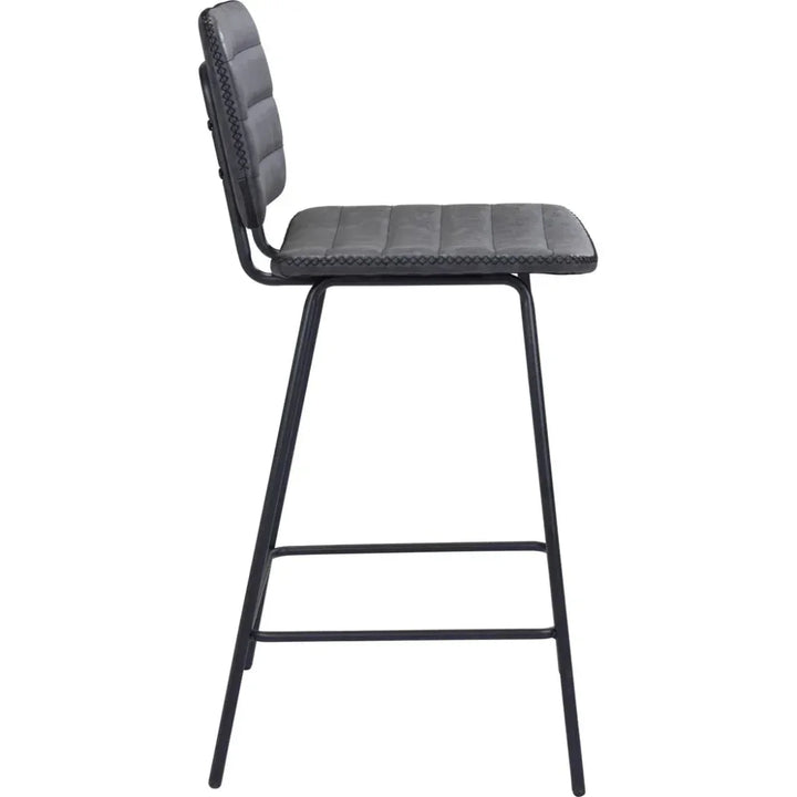 Boston Counter Stool 2PC Vintage Black - LOOMLAN - Zuo Modern - Counter Stools