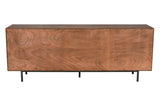 Boston Wood and Steel Sideboard-Sideboards-Noir-LOOMLAN