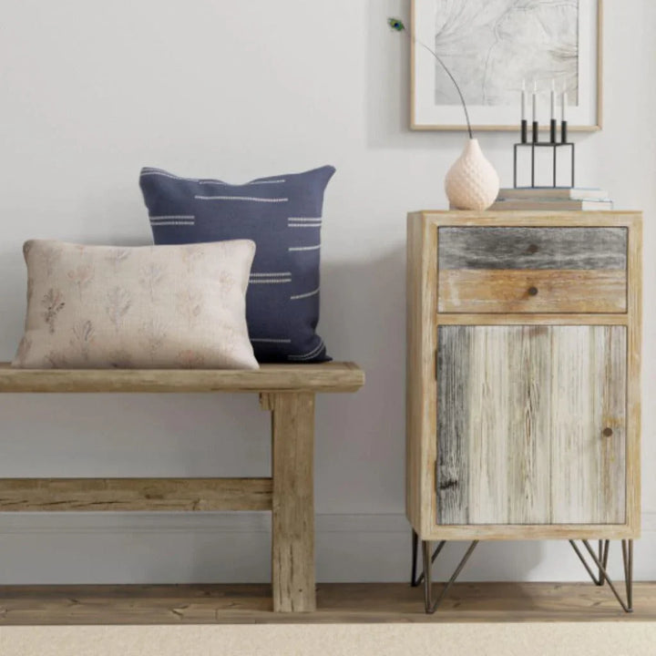 Bot Beige Lumbar Outdoor Pillow-Outdoor Pillows-LOOMLAN-LOOMLAN