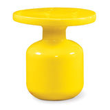 Bottle Accent Table - Mustard Yellow Outdoor End Table-Outdoor Side Tables-Seasonal Living-LOOMLAN