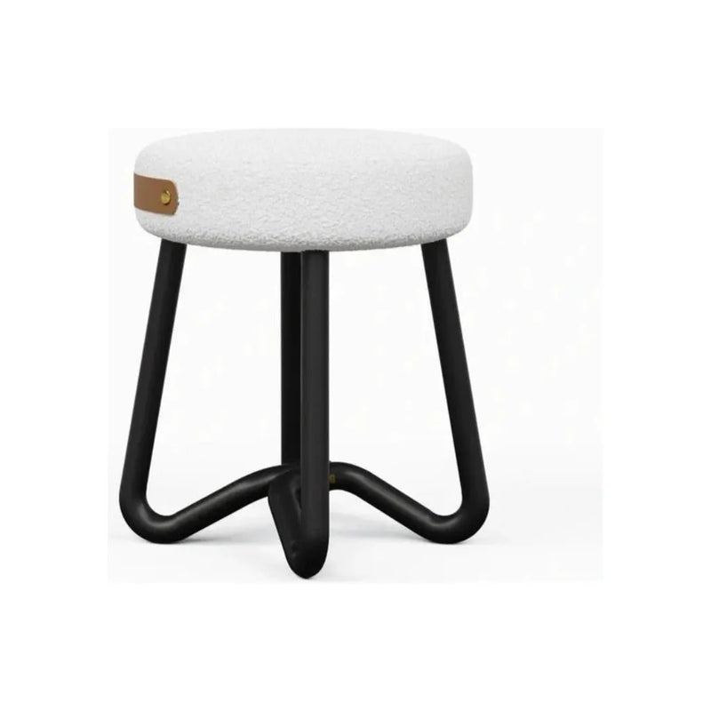 Solid Wood Upholstered Modern Stool