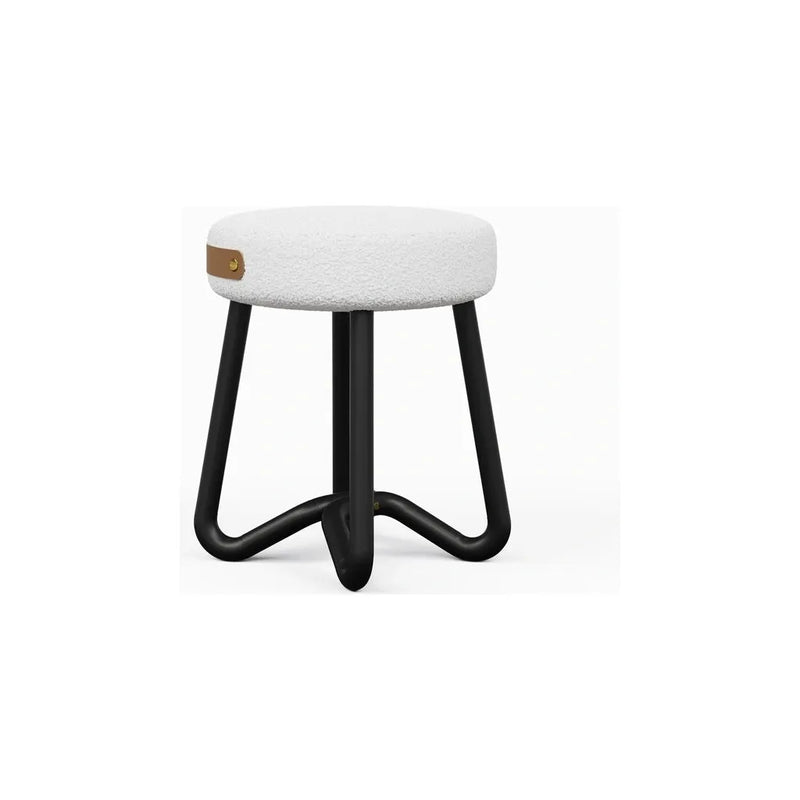 Solid Wood Upholstered Modern Stool