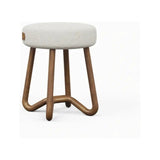 Solid Wood Upholstered Modern Stool