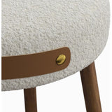 Solid Wood Upholstered Modern Stool