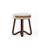 Solid Wood Upholstered Modern Stool