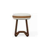 Solid Wood Upholstered Modern Stool