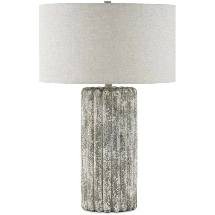 Boudoirs Concrete Grey Table Lamp - LOOMLAN - Currey & Co - Table Lamps