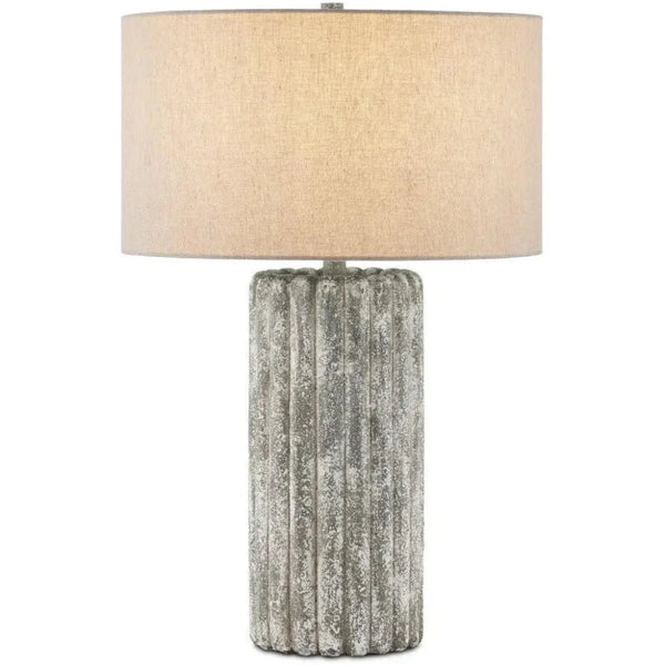Boudoirs Concrete Grey Table Lamp - LOOMLAN - Currey & Co - Table Lamps