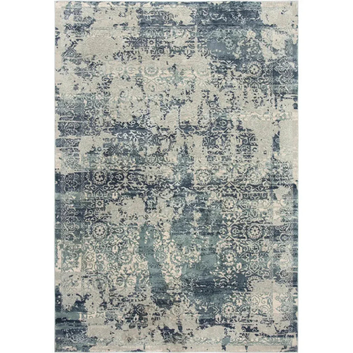 Boul Abstract Blue Kitchen Hallway Runner Rug - LOOMLAN - LOOMLAN - Area Rugs