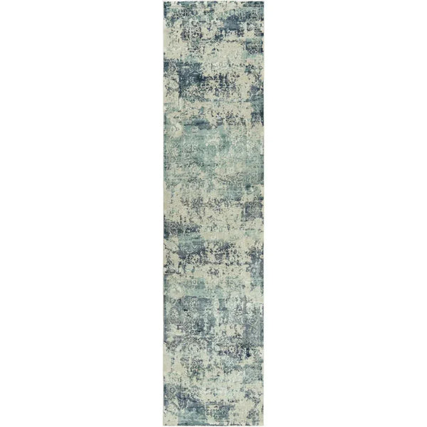 Boul Abstract Blue Kitchen Hallway Runner Rug - LOOMLAN - LOOMLAN - Area Rugs