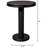 Bourbon Wooden Round Bar Table