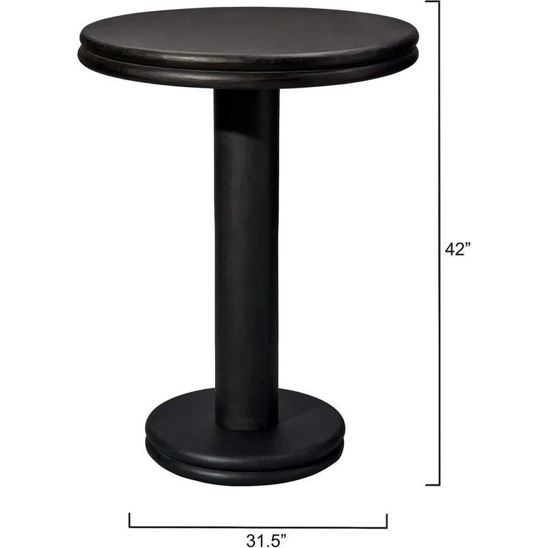 Bourbon Wooden Round Bar Table