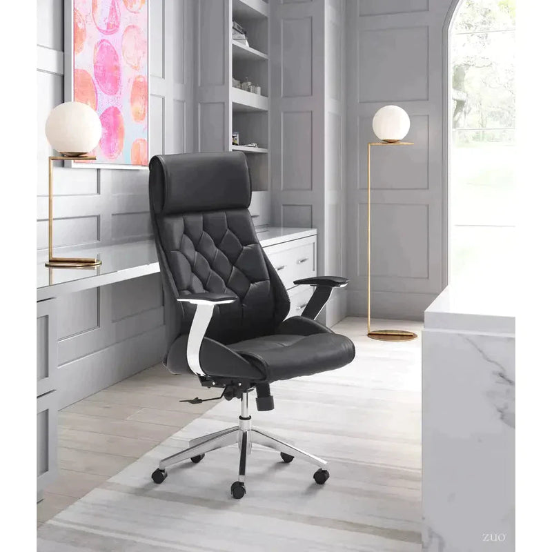 Boutique Office Chair Black Office Chairs LOOMLAN By Zuo Modern