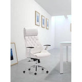 Boutique Office Chair White Office Chairs LOOMLAN By Zuo Modern