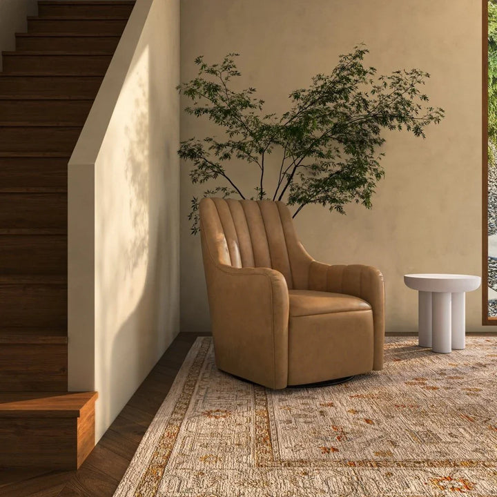 Bowie Plywood Frame Swivel Chair - LOOMLAN - Moe's Home - Club Chairs