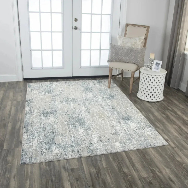 Boyo Abstract Gray Kitchen Hallway Runner Rug - LOOMLAN - LOOMLAN - Area Rugs
