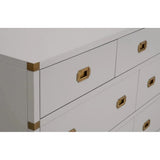 Bradley Wood Gray 7-Drawer Double Dresser