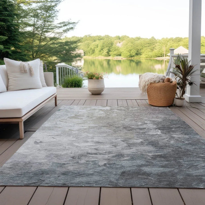 Braearis Brown Washable Indoor - Outdoor Rug - LOOMLAN - LOOMLAN Rugs - Outdoor Rugs