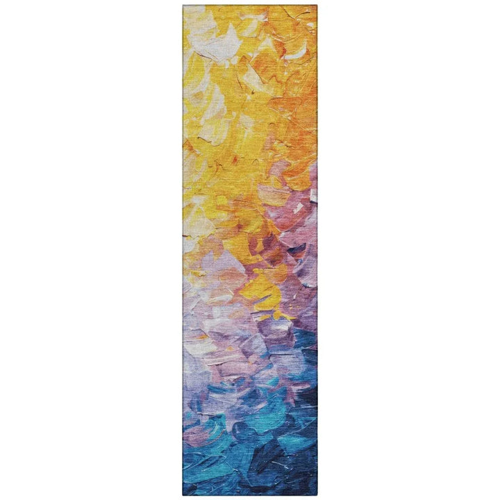 Braearis Gold Washable Indoor - Outdoor Rug - LOOMLAN - LOOMLAN Rugs - Outdoor Rugs