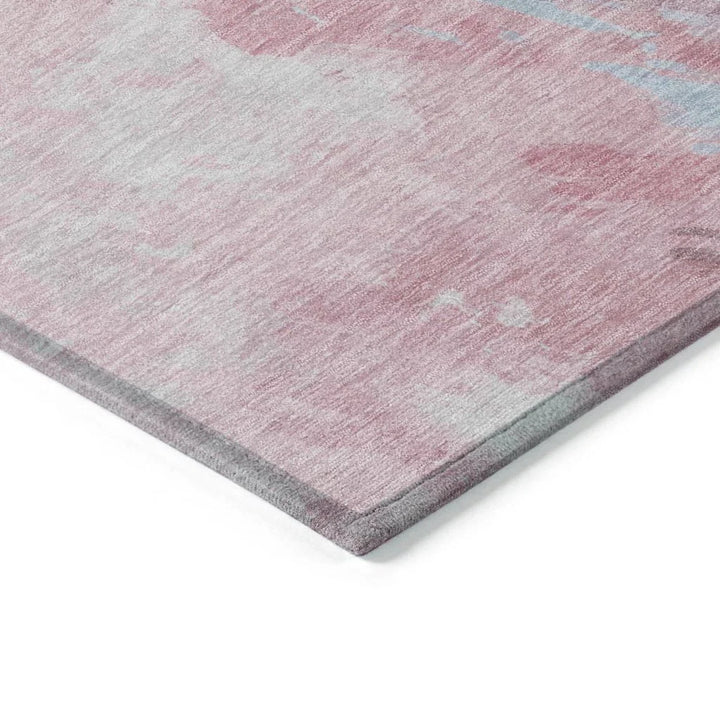 Braeas Pink Washable Indoor - Outdoor Rug - LOOMLAN - LOOMLAN Rugs - Outdoor Rugs