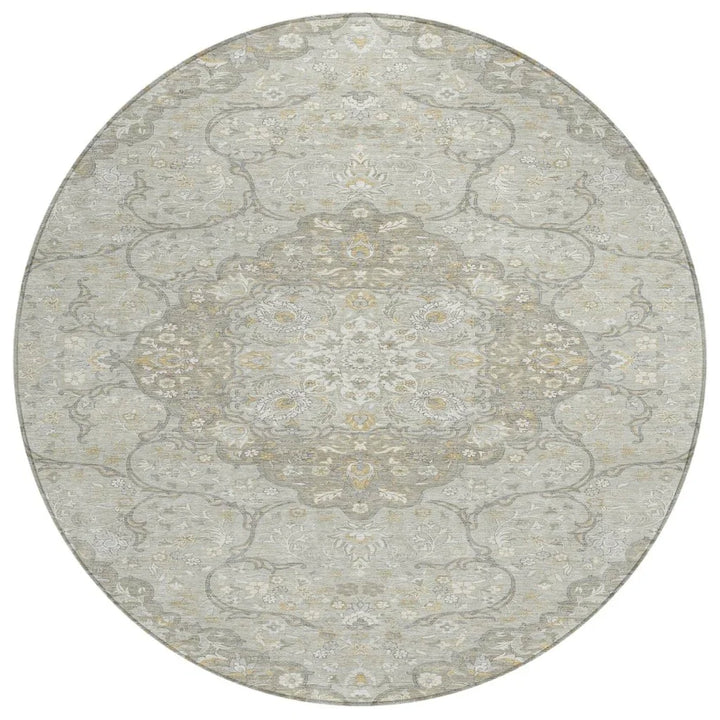 Braeor Brown Washable Indoor - Outdoor Rug - LOOMLAN - LOOMLAN Rugs - Outdoor Rugs