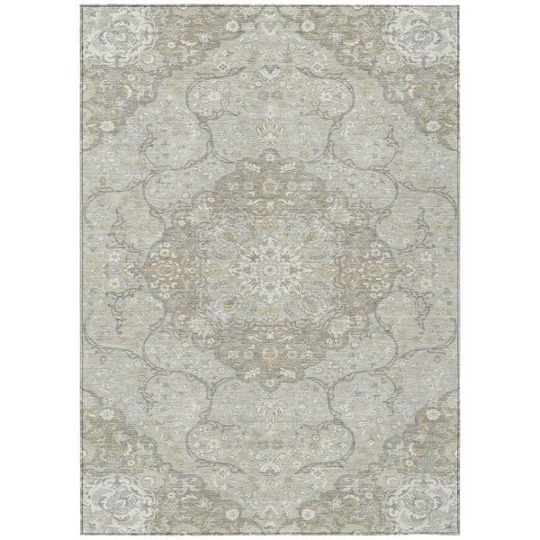 Braeor Brown Washable Indoor - Outdoor Rug - LOOMLAN - LOOMLAN Rugs - Outdoor Rugs