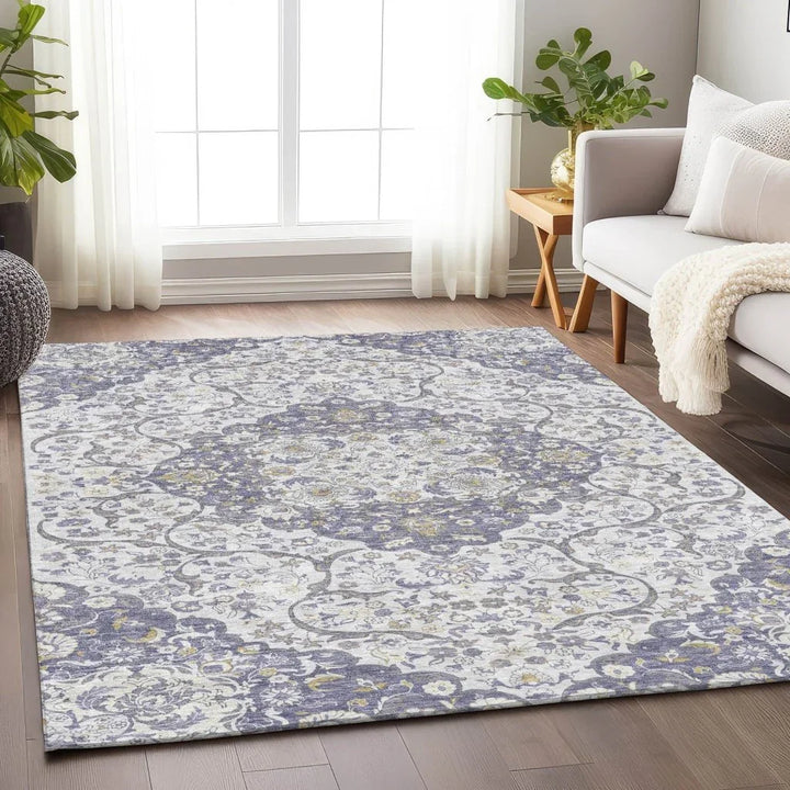 Braeor Purple Washable Indoor - Outdoor Rug - LOOMLAN - LOOMLAN Rugs - Outdoor Rugs