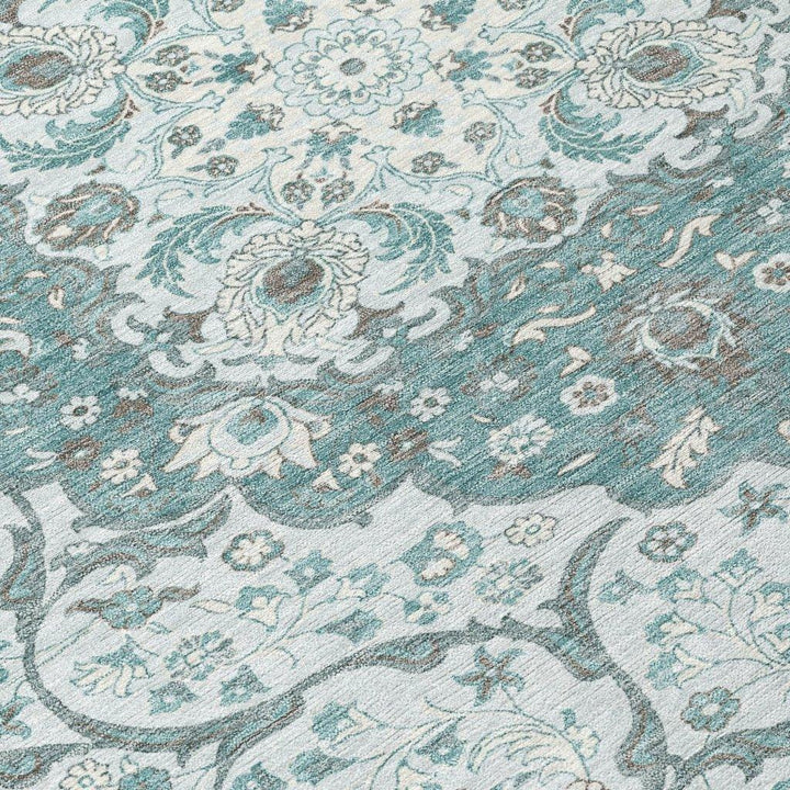 Braeor Teal Washable Indoor - Outdoor Rug - LOOMLAN - LOOMLAN Rugs - Outdoor Rugs
