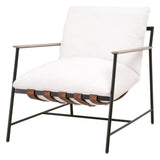 Brando Club Chair White LiveSmart Performance Down & Feather Club Chairs LOOMLAN By Essentials For Living