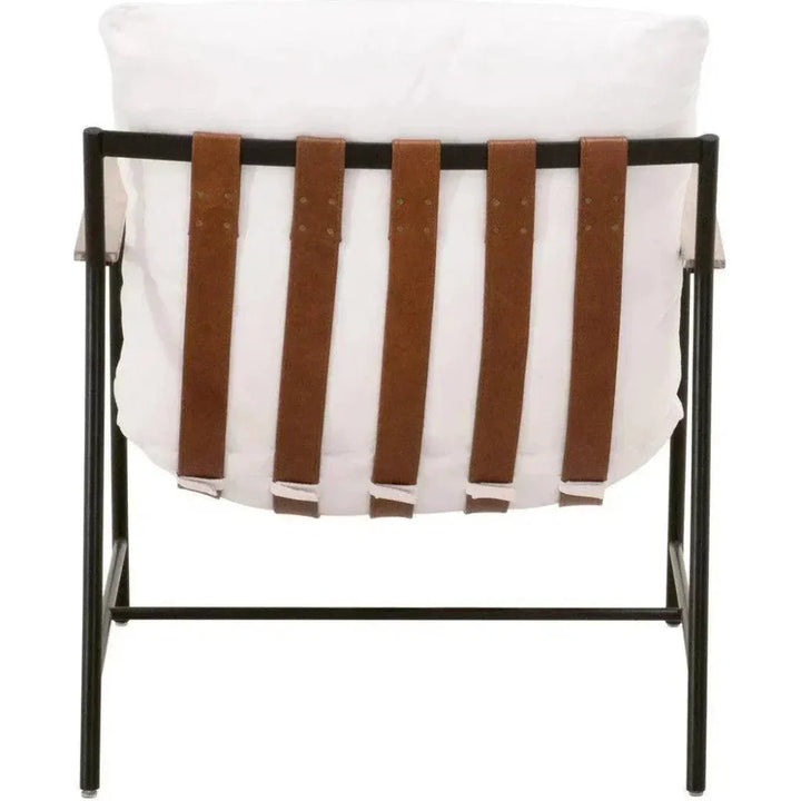 Brando Club Chair White LiveSmart Performance Feather - LOOMLAN - Essentials For Living - Accent Chairs