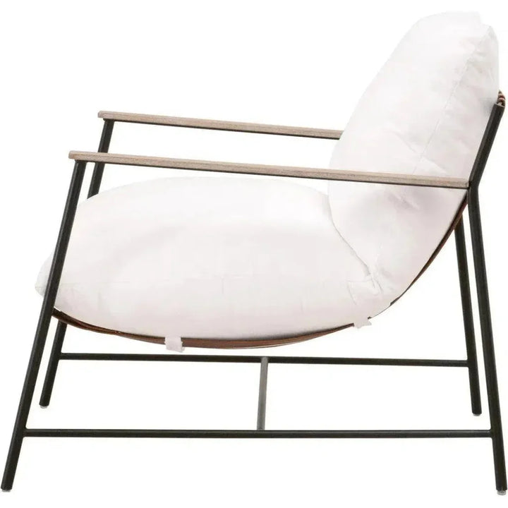 Brando Club Chair White LiveSmart Performance Feather - LOOMLAN - Essentials For Living - Accent Chairs