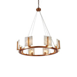 Brass Alabaster Halo Chandelier Chandeliers LOOMLAN By Jamie Young