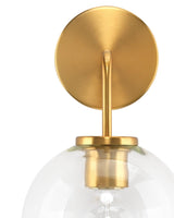 Brass Clear Glass Reece Wall Sconce Wall Sconces LOOMLAN By Jamie Young